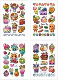 Set de tatuaje temporare Dodo - Sweet