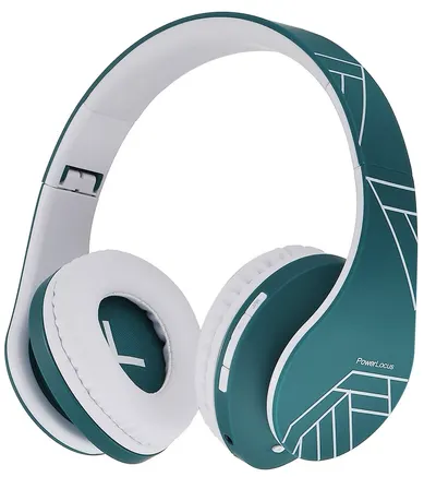 Căști wireless PowerLocus - P2, albe/albastre