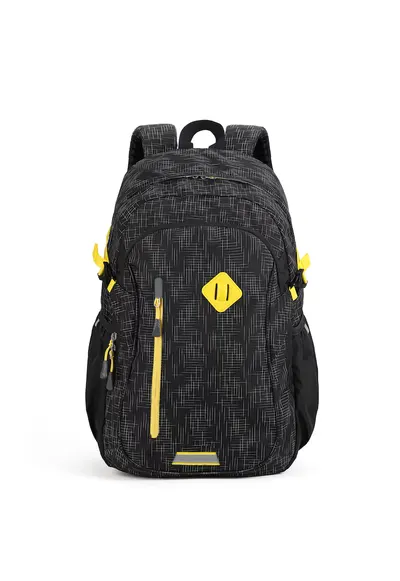 Rucsac cu compartiment pentru laptop - Negru/Galben