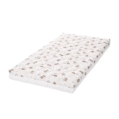 Saltea pentru patut Lorelli Havana Bear and Pillow Beige 120x60x10 cm, cocos si spuma elastica