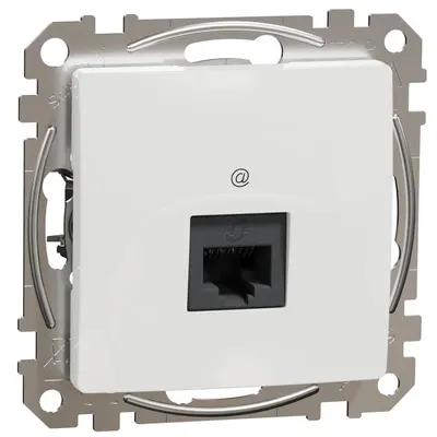 Priza RJ45 Cat5E UTP, Schneider,SDD111451,Sedna Design, alb