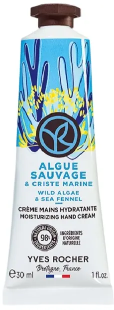Yves Rocher Bain Nature Cremă de mâini, alge sălbatice, 30 ml