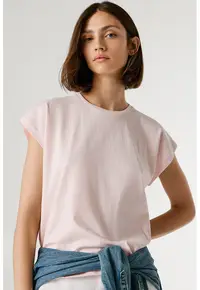 Tricou din bumbac Bloom - Roz pal