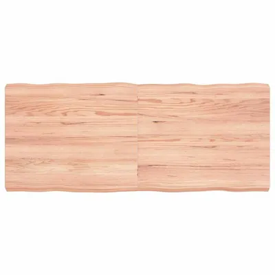 vidaXL Blat masă, 120x50x(2-6) cm, maro, lemn tratat contur organic