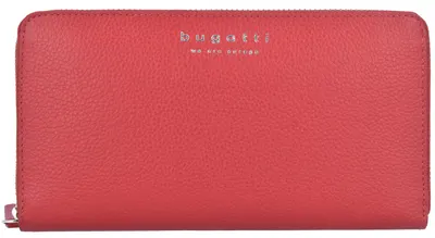 Portofel din piele pentru femei Bugatti Linda - 18CC, rosu