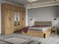 Set dormitor complet Stejar Auriu - Madrid - C31