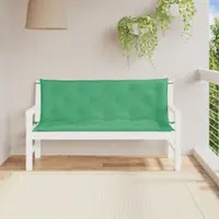vidaXL Perne bancă de grădină 2buc., verde,150x50x7cm, țesătură oxford