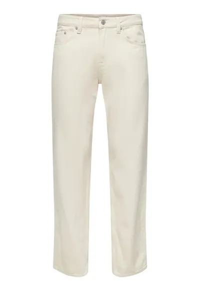 Pantaloni barbati Sons - 22025917 - Bumbac - Alb - Alb