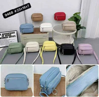 Geantă Engros Crossbody Compactă cu Trei Compartimente, 9468
