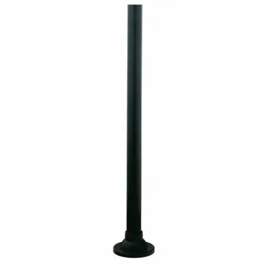 Stalp aluminiu Ø60mm pentru globuri cu soclu naluminiu nnegru 2.00m a DIM. Ø (mm)n60