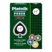 Carti de joc Poker, spate albastru, Piatnik