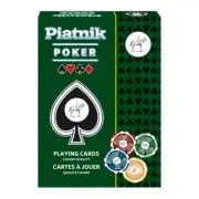 Carti de joc Poker, spate albastru, Piatnik