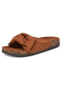 Slapi dama - material textil - maro -