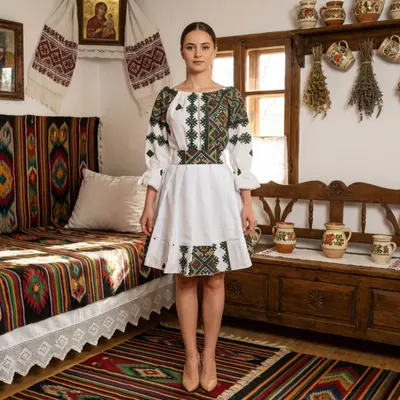 Rochie Traditionala stilizata cu Laura 22