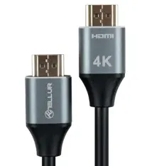 Cablu High Speed HDMI 2.0 Tellur, 4K, 18Gbps, tata-tata, Ethernet, aurit, 3m, Negru