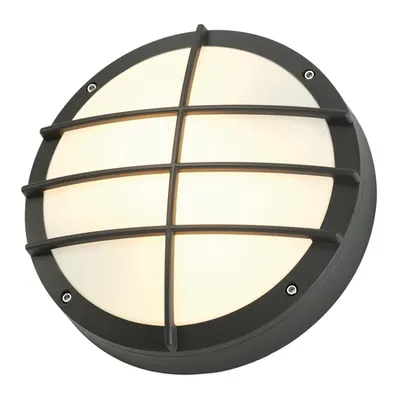 Corp iluminat TAVAN, Luminita GRID bulan E27 perete, antracit
