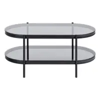 Măsuță de cafea cu blat de sticlă 95x50 cm Bayonne - Actona