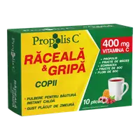 Propolis C raceala si gripa pentru copii, 10 plicuri, Fiterman