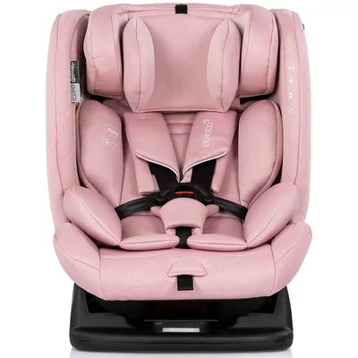 Scaun auto Chipolino Aviato Pink Marshmallow I-Size 40-150 cm, spatar reglabil, husa detasabila, perna moale