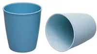 Set de 2 pahare pentru băut NIP - Eat Green, 12 luni+, albastru