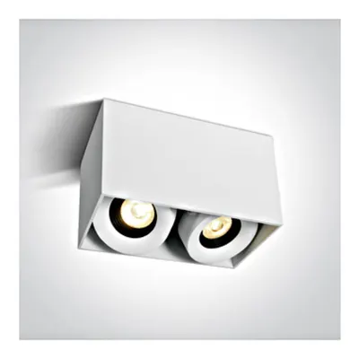 Pukki Square LED 2x8W 2x640lm 830 36° 230V 350mA IP20 alb