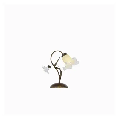 veioza Tirol, 1 bec, dulie E14, D:260 mm, H:450 mm, Ruginiu