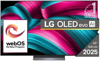 Televizor smart LG - OLED65C51LA, 65'', OLED EVO, 4K, Alpha 9 Gen8 AI, 120Hz, Dolby Vision-Atmos, negru