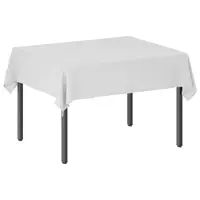vidaXL Țesătură pentru masă 5 buc. Alb 110 x 140 cm Poliester