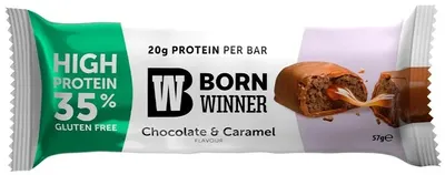 Core Protein Bar, ciocolată și caramel, 57 g, Born Winner
