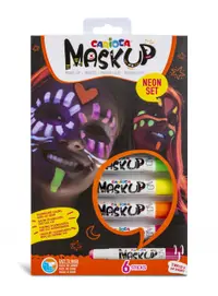 Markere pictura fata, 6buc/set, Neon, Carioca