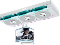 Cooler lichid Lian Li - HydroShift II OLED Curved 360TL FLEX, 3x 120 mm, 6.67'' OLED, alb