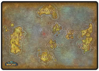 Mouse pad ABYstyle Games: World of Warcraft - Map