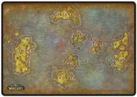 Mouse pad ABYstyle Games: World of Warcraft - Map