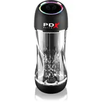 Pipedream PDX Elite ViewTube Pro See-Thru Vibrating Stroker masturbator vibrator 23 cm