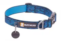 Zgarda caini Ruffwear Oceanic Distortion, catarama usor de utilizat, 28-36 cm x 2 cm