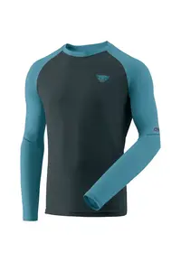 Bluza alergare barbati Alpine Pro Negru/Bleu - Negru
