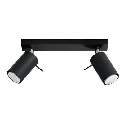Spot negru 8x30 cm Etna – Sollux