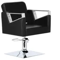 Scaun coafor / frizerie Black Tomas, pompa hidraulica, rotativ