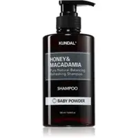 KUNDAL Honey & Macadamia Baby Powder sampon natural pentru păr uscat și deteriorat