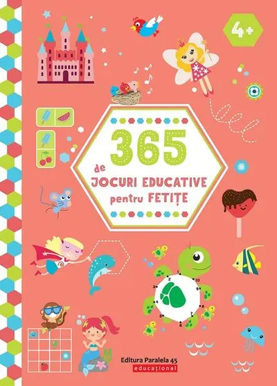 365 de jocuri educative pentru fetițe - Paperback brosat - Ballon Media