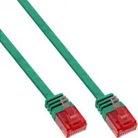 Cablu de retea RJ45 flat Cat.6 UTP 10m Verde, InLine IL71600G