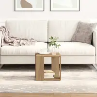 vidaXL Masă de cafea Stejar Artizanal 32 x 32 x 30 cm Lemn prelucrat