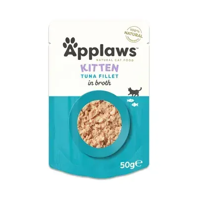 Hrana umeda pentru pisici Applaws Kitten File Ton in supa 50 gr