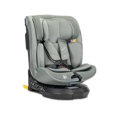 Scaun auto, Lorelli Solaris, I-Size, Isofix, picior de sprijin, rotativ 360, 40-150 cm, Green