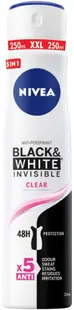 Nivea Spray deodorant Black & White, Clear, 250 ml