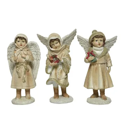 Figurina - Angel Child Gold Glitter - Cream - mai multe modele
