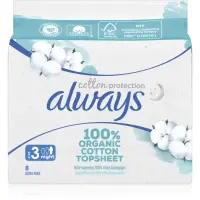 Always Cotton Protection Night absorbante fara parfum 8 buc