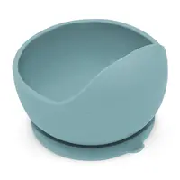 Bol din silocon PetiteMars Frosted Sky Albastru TakeMatch, cu ventuza, fara BPA, 6 luni+, 360 ml