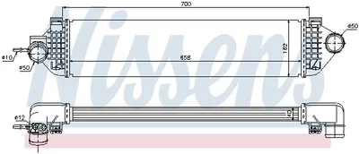 Intercooler Potrivit Ford C-Max Ii, Focus Iii, Grand C-Max, Kuga Ii, Tourneo Connect V408 Nadwozie Wielko, Transit Connect V408 Minivan 1.6 1.6alk 07.10