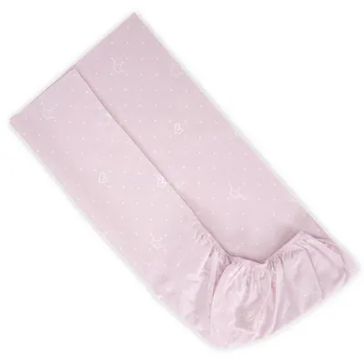 Cearșaf cu elastic Lorelli - Cer, 60 x 120 + 15 cm, roz